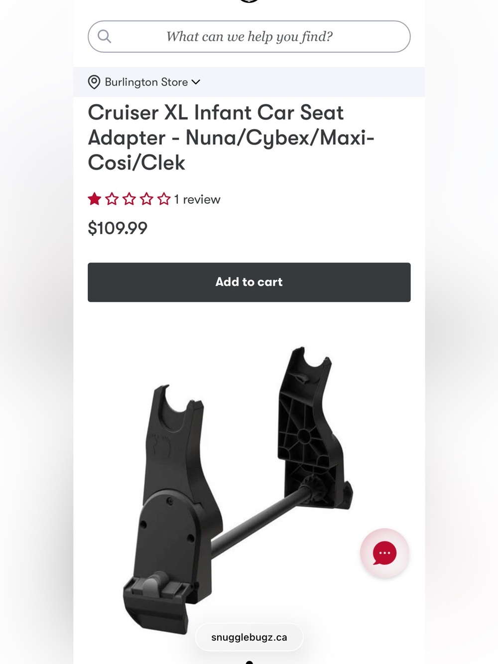 VEER Cruiser XL Infant Adapter - Black